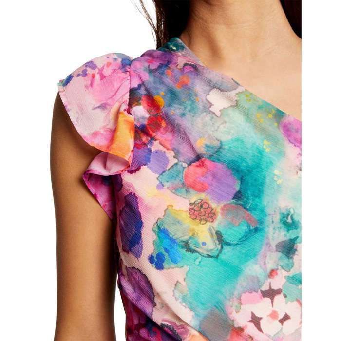 Robe D'été My Michelle Taille 14 – Rose, Jaune, Blanc, Floral Et Pétillante !