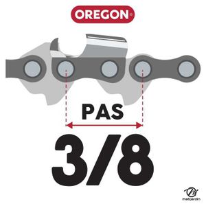 Guide Tronçonneuse 50cm Semi-Pro - Pas 3/8 Jauge 1.6mm - Compatible Oregon/Stihl