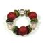 BRACELET FANTAISIE ELASTIQUE PERLES EN BOIS NEUF