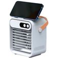 Climatisation Mobile Mini Refroidisseur Évaporatif Climatiseur Personnel Portatif USB 4 En 1, Ventilateur De Bureau Avec Refro[649]