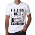 Homme Tee-Shirt Vieilli À La Perfection Millésime 1974 49 Ans T-Shirt Cadeau 49e Anniversaire Vintage Année 1974-0