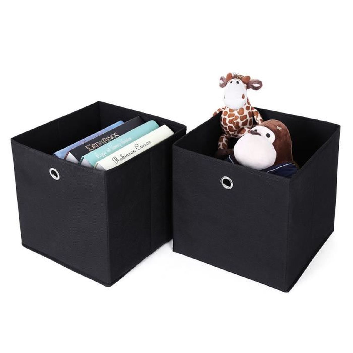 2 Boîtes De Rangement Pliables 13x28x10 Cm - Organisateur Tiroir Pour Vêtements, Jouets, Bureau