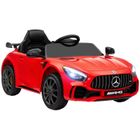 Voiture électrique enfants - AIYAPLAY - sous licence Mercedes-Benz AMG GTR - 12V - télécommande 2,4G - max. 5 km/h - phares - rouge