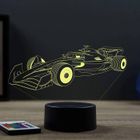 JNB-MAKER Lampe de chevet veilleuse Formule 1 F1 avec télécommande - Cadeau anniversaire surprise Collection Déco