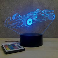 Lampe de chevet veilleuse Formule 1 F1 avec télécommande - Cadeau anniversaire surprise Collection Déco