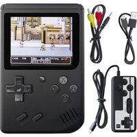 Console de Jeux Retro,Console de Jeu Portable 400 Jeux Classiques Jeu , Jeux électroniques, Jouet pour Enfants et Adultes(Noir)