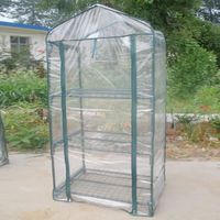 Serre de jardin PWSHYMI en PVC résistant à la corrosion et durable - Blanc - 69x49x126cm