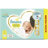PAMPERS Premium Protection Taille 1 - 112 Couches - 2 à 5kg