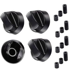 Lot De 5 Boutons Universels Gris Multi-Axes Pour Four - Compatible Diverses Marques, Garantie 2 Ans