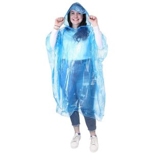 CHARBON À CHICHA eBuyGB Lot de 4 ponchos de pluie imperméables Transparent M bleu - 1216523-4c
