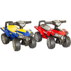 VEHICULE PORTEUR Porteur enfant quad GOOD YEAR - Bleu/Jaune - Coffr