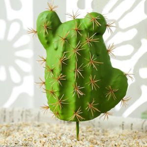 FLEUR ARTIFICIELLE Plantes - Composition florale,Cactus artificiel en plastique,succulente plante en Pot,sans Pot,Simulation - Style 7[E56]