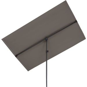 PARASOL Parasol rectangulaire Blumfeldt Flex XL - 150 x 210 cm - Protection UV 50 - étanche - Gris