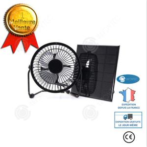 Generic Ventilateur Solaire Rechargeable - Prix pas cher
