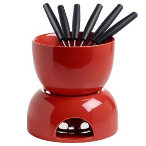 Domestic by Mäser fondueset Fondue 22 pièces inox bambou-NEUF!!!