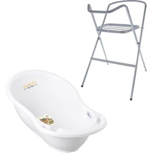 ADOV Baignoire Bébé, Baignoire Bebe Pliable avec Thermomètre pour Détection  de Température, Baignoire pour Petits avec Coussin, Bouchon de Vidange