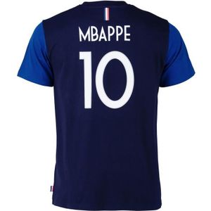 MAILLOT DE FOOTBALL - T-SHIRT DE FOOTBALL - POLO DE FOOTBALL T-shirt FFF - Kylian MBAPPE - Collection officielle Equipe de France de Football