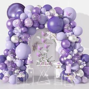 Generic 50 ballons décoration anniversaire chromé violet à prix pas cher