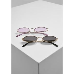 LUNETTES DE SOLEIL Lot de 2 lunettes de soleil Urban Classics palma - doré/noir/gris/blanc