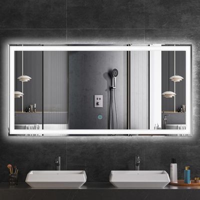 Miroir Salle De Bain LED 120x80 Cm Anti-buée – Dimmable, Fonction Mémoire, IP44, Verre Trempé - 2