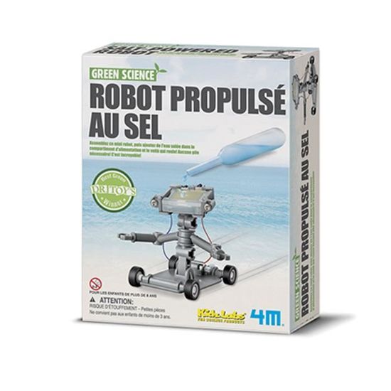 Kit de fabrication - 4M - Robot propulsé au sel - Gris - Mixte - Sciences et jeux