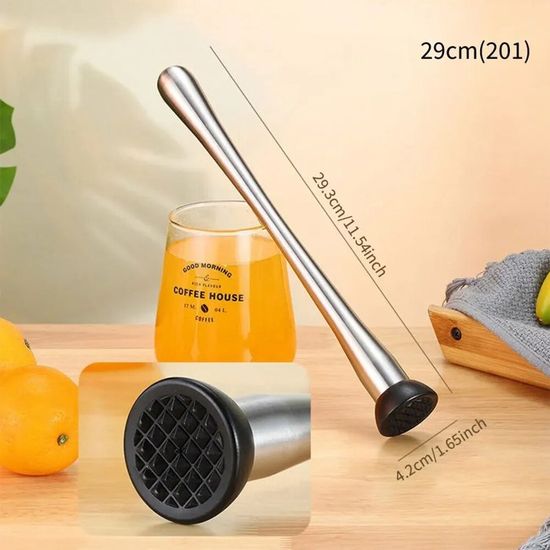 Pilon à Mojito En Bois De Hêtre - Broyeur à Cocktail, Marteau à Glace - Pour Bar Et Maison - 7
