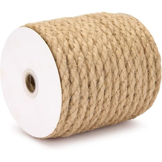 Corde De Jute De 14Mm, Corde Manille Épais Jute Jute Jute Ficelle Pour