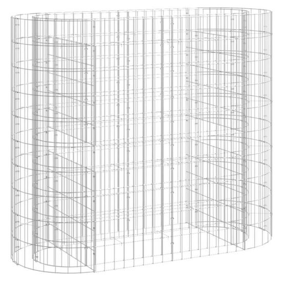 Bouchon de lit clôture bordure de lit jardin fer rouille 60