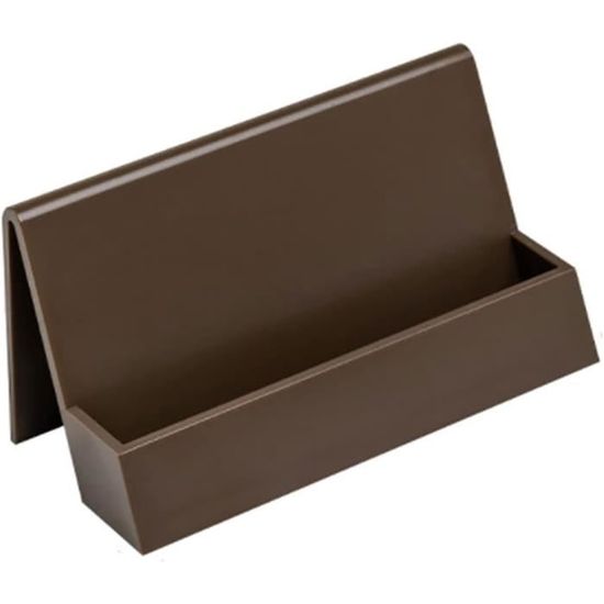 Porte-cartes De Visite Aluminium Doré - Lot De 2 - Design Bureau Moderne