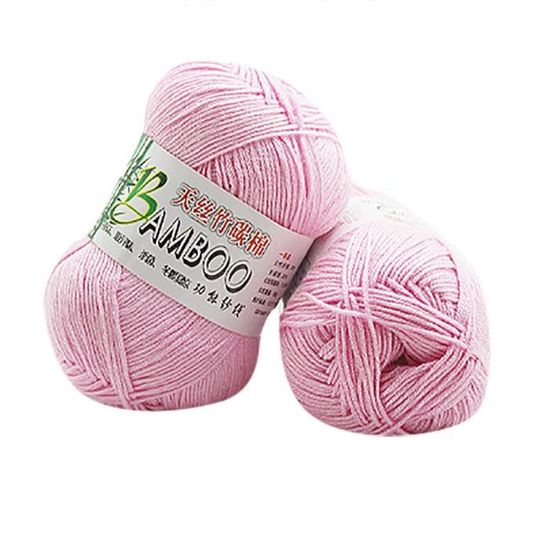 50g Bambou Coton Doux Naturel Tricot Crochet Tricot Fil Laine Mulit-Couleur