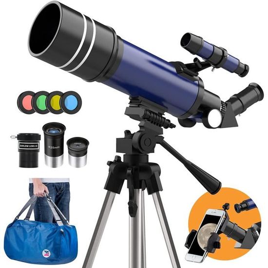 Télescope Lunette Astronomique 400 x 70 avec Trépied et