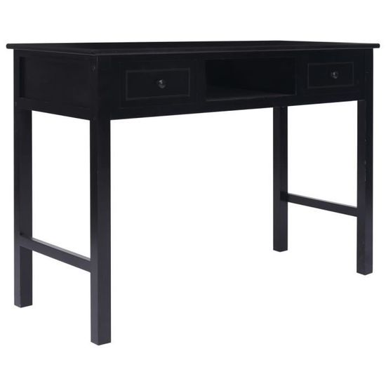 Noir EBS Table Bureau pour Ordinateur de Bureau décriture Moderne Métal 110 cm 