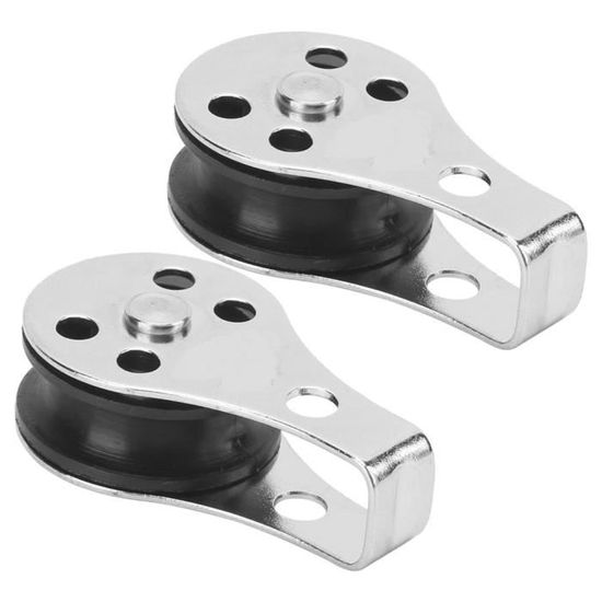 Lot De 4 Poulies Marines Nylon & Acier Inox - Bloc Simple, Roulement à Billes, Neuf