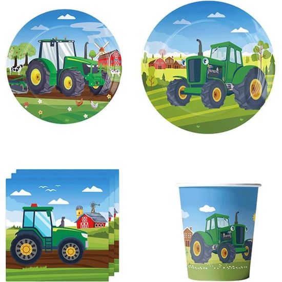 Ensemble Vaisselle Jetable Lapin – 44 Pièces – Assiettes, Gobelets, Serviettes – Fête Anniversaire, Mariage, Baby Shower – Thème Mignon