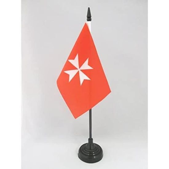 Anley Ensemble Drapeau Bureau France Luxe - Mini Drapeau Français 6x4 Pouces Avec Mât 12 Pouces