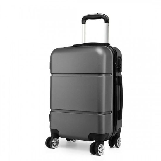 Valise Vintage American Tourister Années 60 - Grise, Rigide, Bagage Train