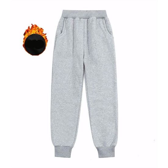 Pantalon de Jogging en Polaire Enfant Garçon Fille Gris Gris - Cdiscount  Prêt-à-Porter