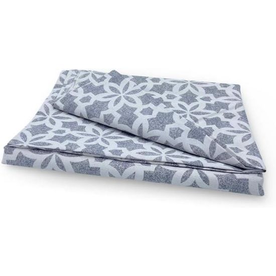 Superbe Couverture Berbère Géométrique - 100% Laine - 2.20 X 2.10 M - Algérie