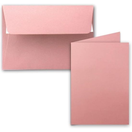 Lot De 25 Cartes Pliantes DIN Longues Blanc Naturel - 10,5x21 Cm (pliées), 240 G/m², Pour Impressions Jet D'Encre/Laser - 10