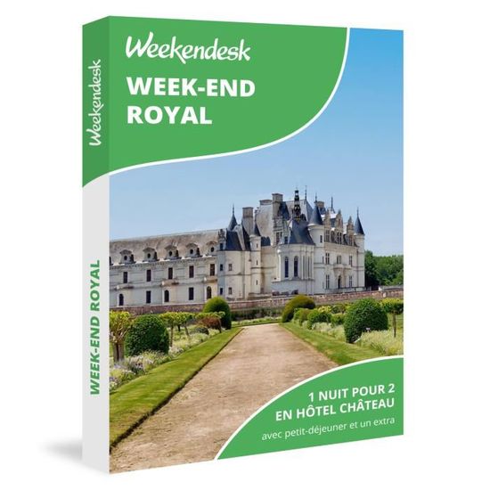 Weekendesk - Coffret cadeau - Week-end Royal - 1 nuit pour 2 en hôtel ...