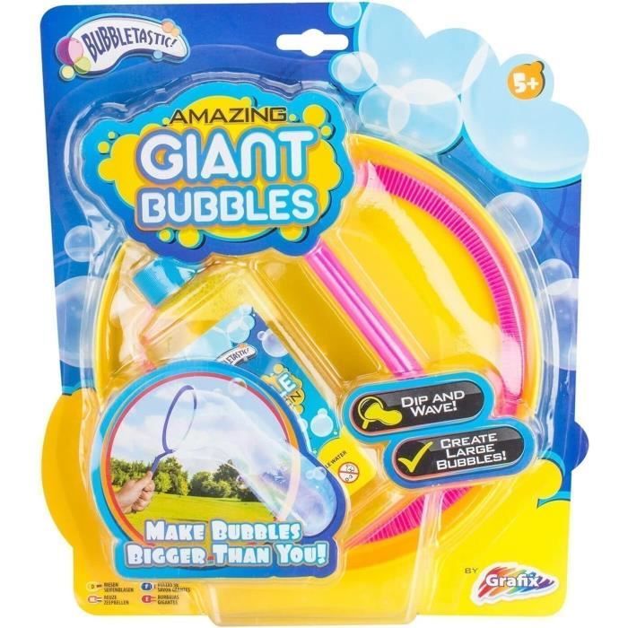 Jeu Sensoriel Enfant Adulte Jardin Baguette à Bulles Géante Dr Zigs - En Bois écologique, Cerceau Réglable - Pour Jardin, Extérieur, Jeu Sensoriel Enfants