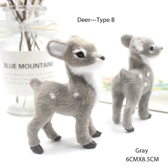 Réaliste Jouet De Cerf De Noël Modèle Animal de Simulation Wapiti