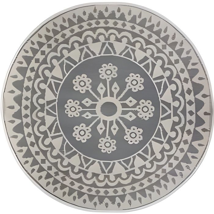 Tapis rond - D 150 cm - Gris