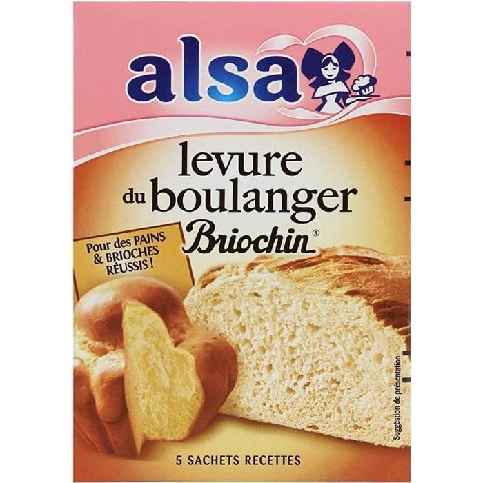 Alsa Levure de Boulanger Briochin 5 Sachets 27,5 g