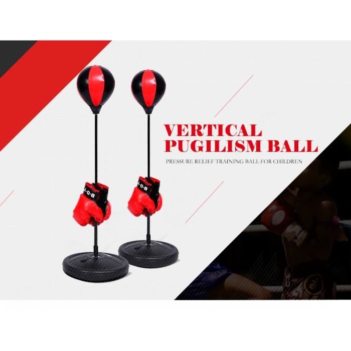 Set de punching-ball avec gants -YEL