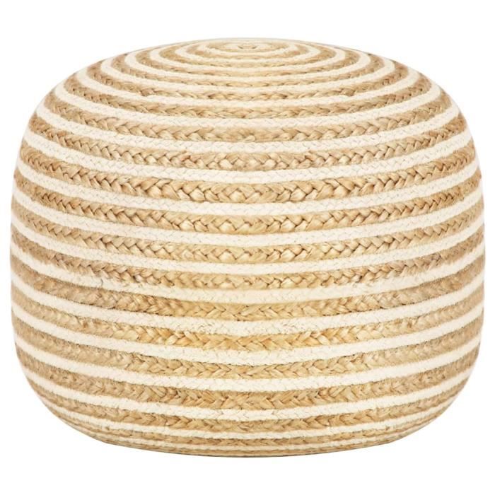 Pouf fait à la main 45x30 cm Jute OLL # -KEL
