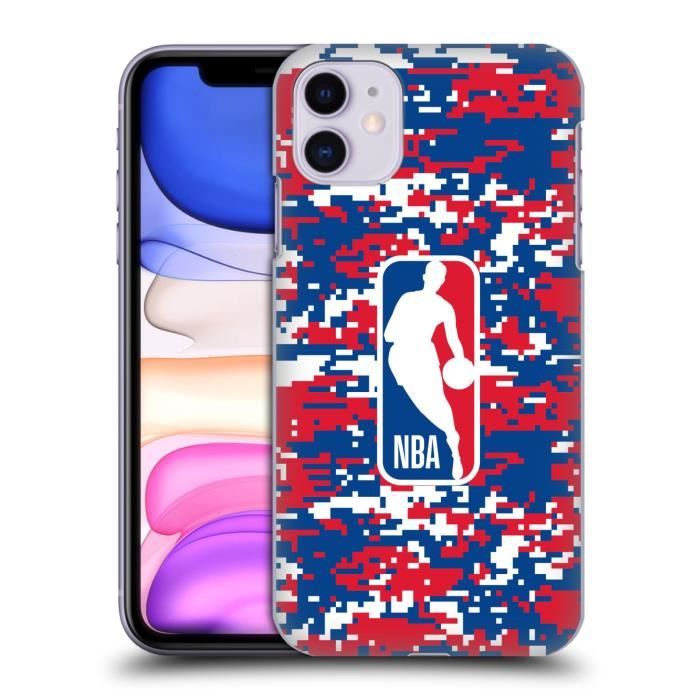 Officiel NBA Camouflage Digitale Logoman Coque D'Arrière Rigide Pour iPhone 11
