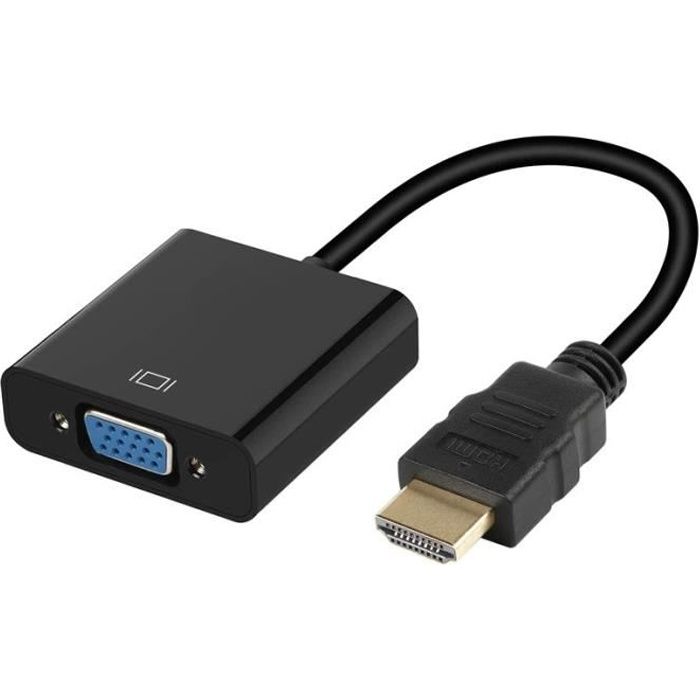 Adaptateur VGA vers HDMI pour PC LENOVO Convertisseur Television Ecran Retroprojecteur Cable 1080p