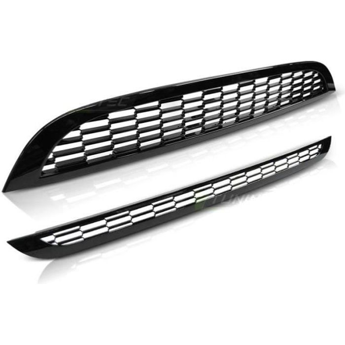Grille calandre Mini Cooper 01-06 R50/R53 look S noir brillant