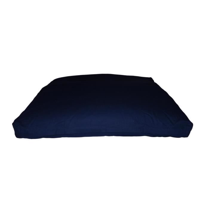 Zabuton Confort Plus 80 x 80 x 12 cm Bleu Marine